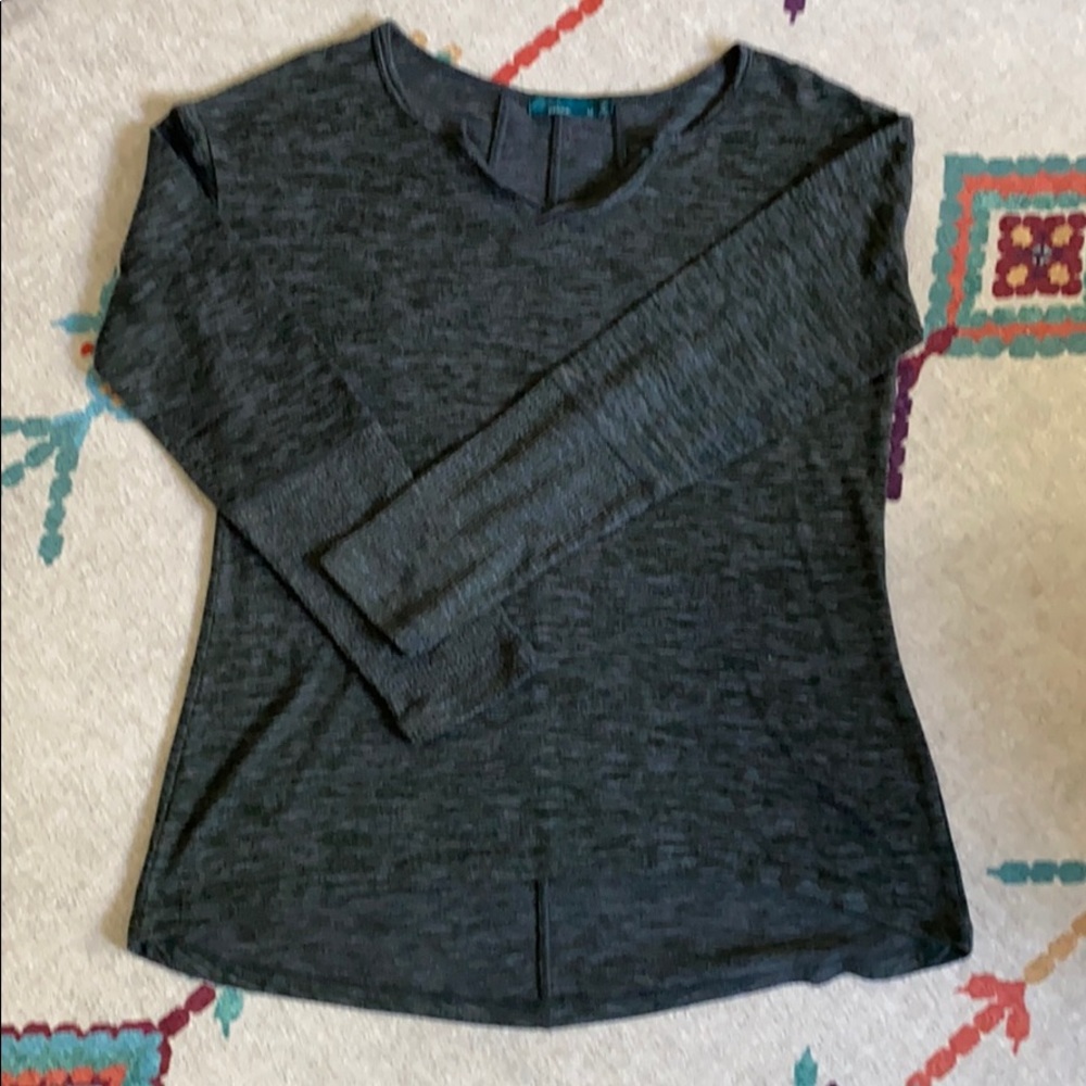 EUC Prana Heathered Grey Long Sleeved Top